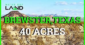 Land For Sale - 40 Acres in Brewster County, TX - Key Features