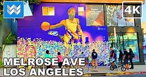 [4K] Melrose Avenue Shopping in Hollywood Los Angeles, California USA Walking Tour & Travel Guide