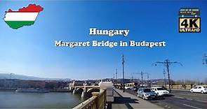 4K Margaret Bridge in Budapest - Hungary 😍