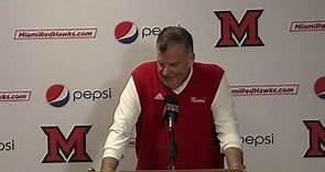 Miami Football - Head Coach Chuck Martin Press Conference - 10/21 Postgame