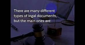 Types of Legal Documents