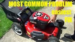 How To Fix the MOST COMMON problem on MOST COMMON Lawnmower Briggs and Stratton engine wont start