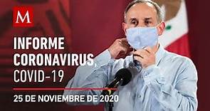 Informe diario por coronavirus en México, 25 de noviembre de 2020