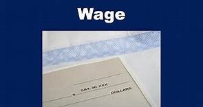 What is a Wage?