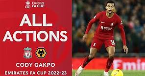 Cody Gakpo's Highlights v Wolves | Third Round | Emirates FA Cup 2022-23
