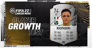 FIFA 22 | Giacomo Raspadori Growth Test