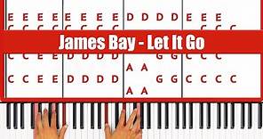 Let It Go Piano - How to Play James Bay Let It Go Piano Tutorial! (Easy Chords)
