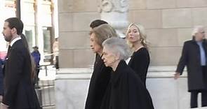 Doña Sofía asiste a ceremonia en Atenas en memoria de Constantino de Grecia