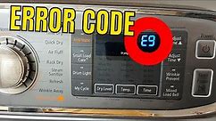 My Samsung Dryer Gives Me an E9 Error Code | 5 Minute Fix!