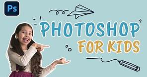PHOTOSHOP FOR KIDS | Create a Glowing Bunny & Butterfly Photo!