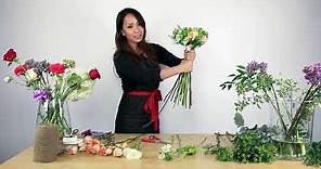 How to make a mixed flower bouquet
