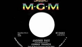 1967 Connie Francis - Another Page (mono 45)