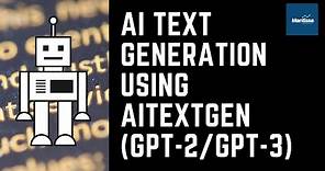 Building your own AI text generation tool with aitextgen using GPT-2/GPT-3