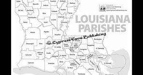 Louisiana Parishes Maps by Cypress Cove Publishing