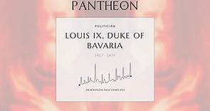 Louis IX, Duke of Bavaria Biography - Duke of Bavaria-Landshut from 1450 to 1479