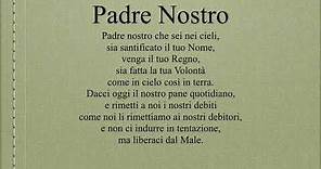 Padre Nostro/The Lord’s Prayer (Italian)/Padre Nuestro (Italiano)