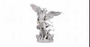 Design Toscano EU1850 St. Michael The Archangel Religious Statue, Gallery, 17 Inch, Antique Stone