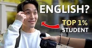 Can Top 1% Students in Japan Speak English? | Street Interview