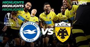 Brighton 2-3 AEK - HIGHLIGHTS | UEFA Europa League 2023/24 | TUDN