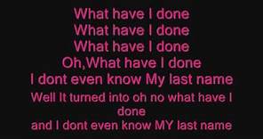 Carrie Underwood-Last Name Lyrics