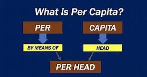 What is Per Capita?