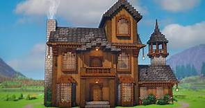 Minecraft: How To Build A Dark Oak House | Tutorial