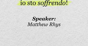 Non sono arrabbiato, io sto soffrendo! Speaker: Matthew Rhys | Full Motivazione