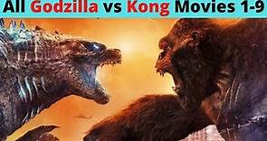 All Godzilla vs Kong Movies (Monsterverse) in order | Godzilla All Movies | King Kong All Movies |