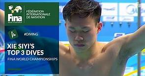Xie Siyi - Top 3 dives | FINA World Championships
