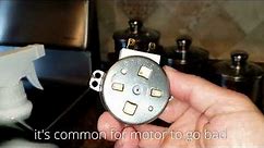 GE Microwave plate not spinning - replace a microwave turntable motor, lights and filter