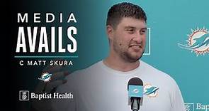 Matt Skura Post-Practice Press Conference | Miami Dolphins