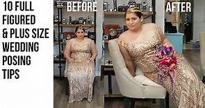 10 Plus Size & Full Figure Wedding Posing Tips | to make you look Curvier & Slimmer on your wedding