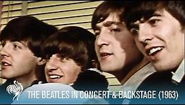 The Beatles Singing in Concert & Backstage w/ the Fab Four (1963) | British Pathé