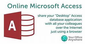 Microsoft Access Online - Access in a browser