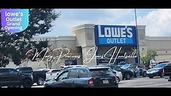 Lowe's Outlet Grand Opening Near Burlington Ross on University Dr Huntsville Shop with me 9/8/23