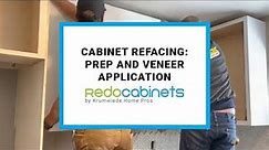How to reface your kitchen cabinets - Prepping and Adding the Veneer