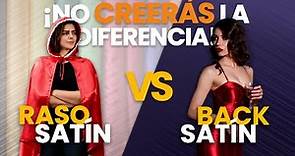 Back satin vs Raso satin| USOS y diferencias de la TELA Raso Satín y Back satín | Arletex