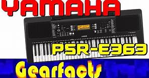 Yamaha PSR-E363 demo and tutorial