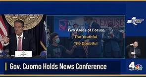 NY Gov. Andrew Cuomo Holds News Conference