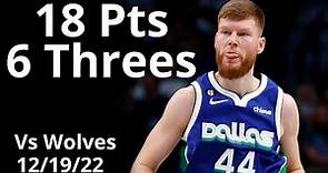 Davis Bertans 18 Pts 6 Threes vs Timberwolves Highlights