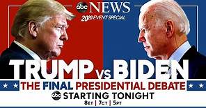 Final 2020 Presidential Debate: WATCH LIVE Pres. Trump, Joe Biden go head-to-head | ABC News