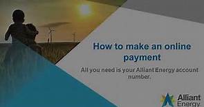 Instant online payments from Alliant Energy
