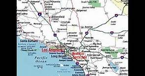 map of southern California