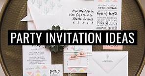 Creative Party Invitation Ideas 💌
