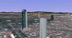 21 Edificios más altos de Mexico City CDMX (zona metropolitana), viaje con Google Earth (ver. 3.0)
