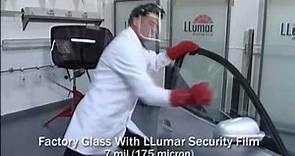 LLumar Window Film Smash & Grab Lab Test