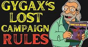 Gary's Gygax's Lost Campaign Rules (Ep. 247)