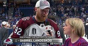Gabriel Landeskog describes emotions lifting the Stanley Cup: 'It's incredible!' | NHL on ESPN