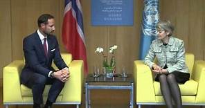 HRH Crown Prince Haakon of Norway at the General Conference of UNESCO