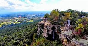 Lookout Mountain's Rock City, Georgia and Ruby Falls - An Aerial View